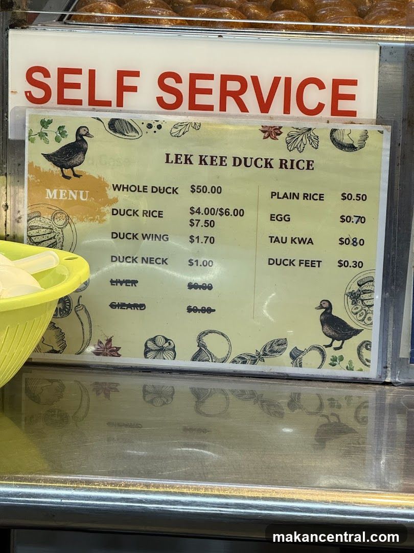 LEK KEE DUCK RICE