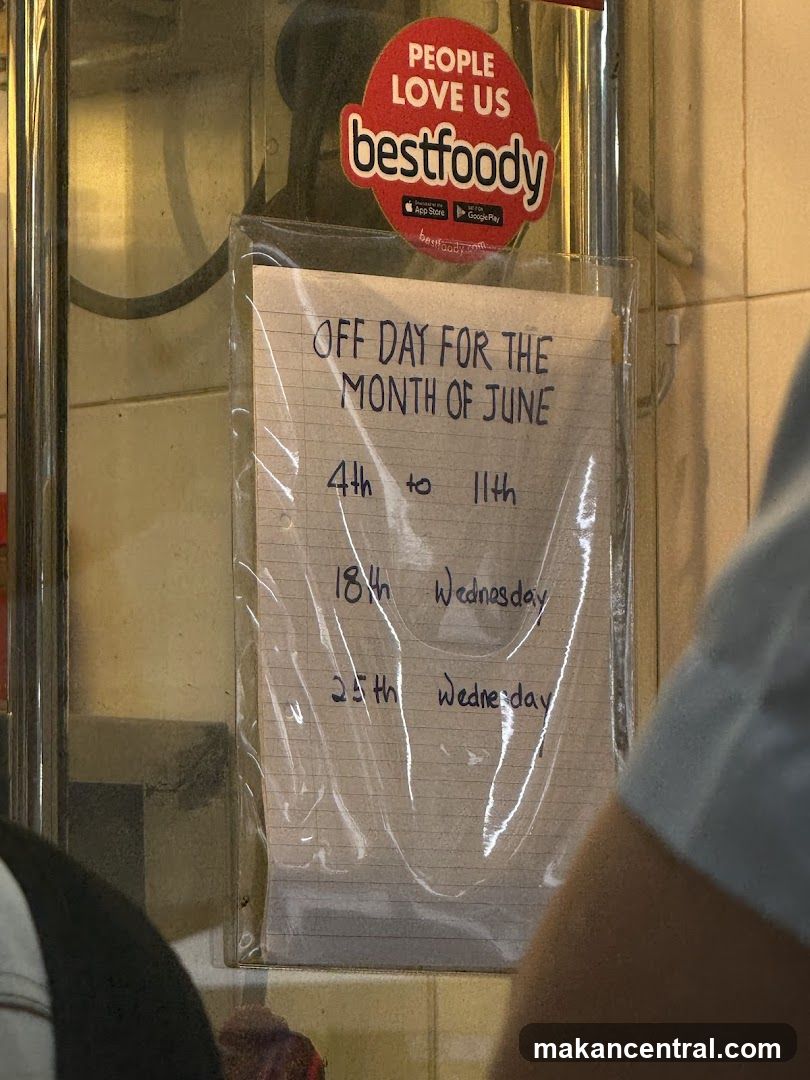 Off Day Notice