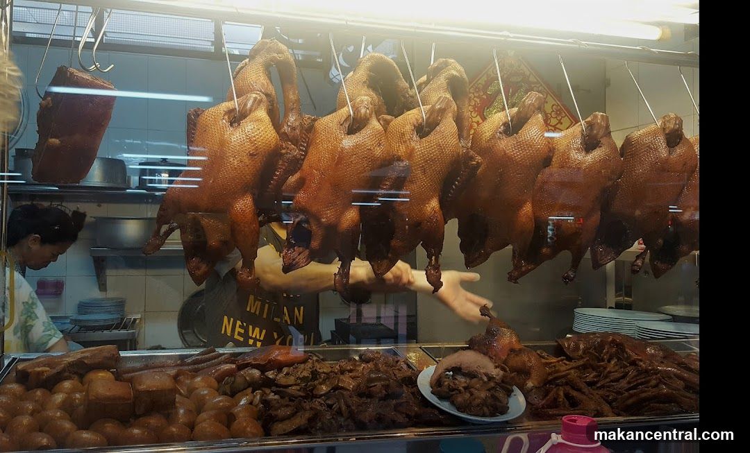 Roasted Ducks and Meats Display