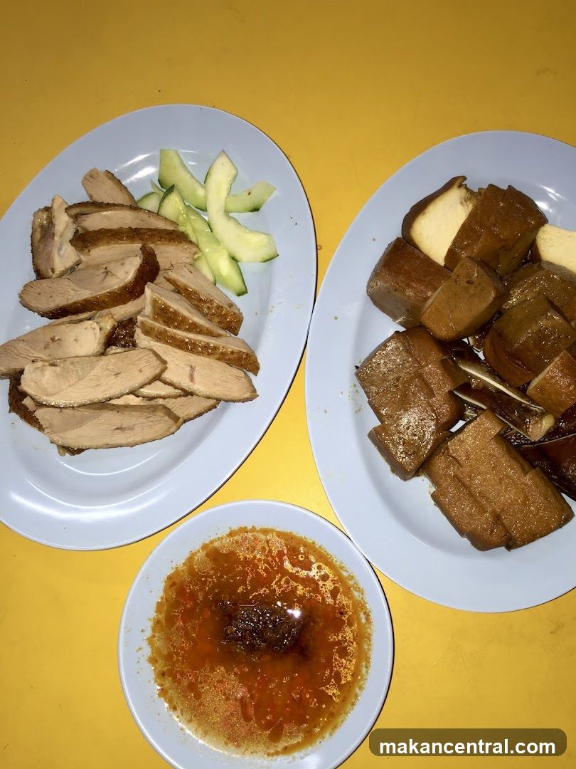 Braised Duck and Tofu with Dipping Sauce
