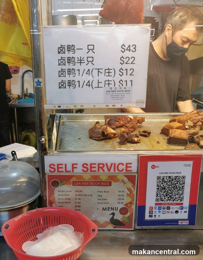 Lek Kee Duck Rice Menu