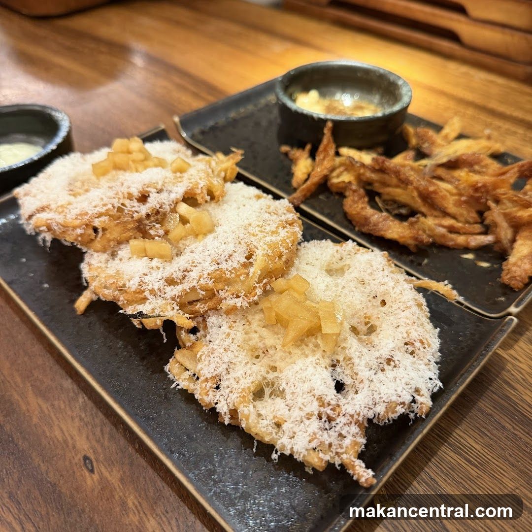 Fried Appetizers with Dip