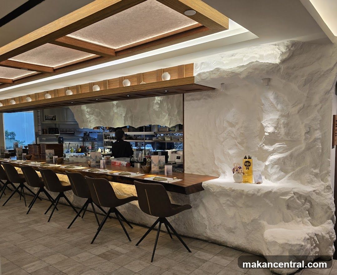 Restaurant Interior with Bar Seating