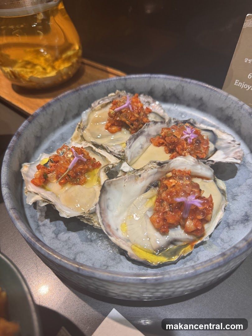 Oysters with Toppings