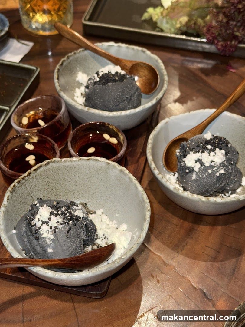 Dessert with Black Sesame