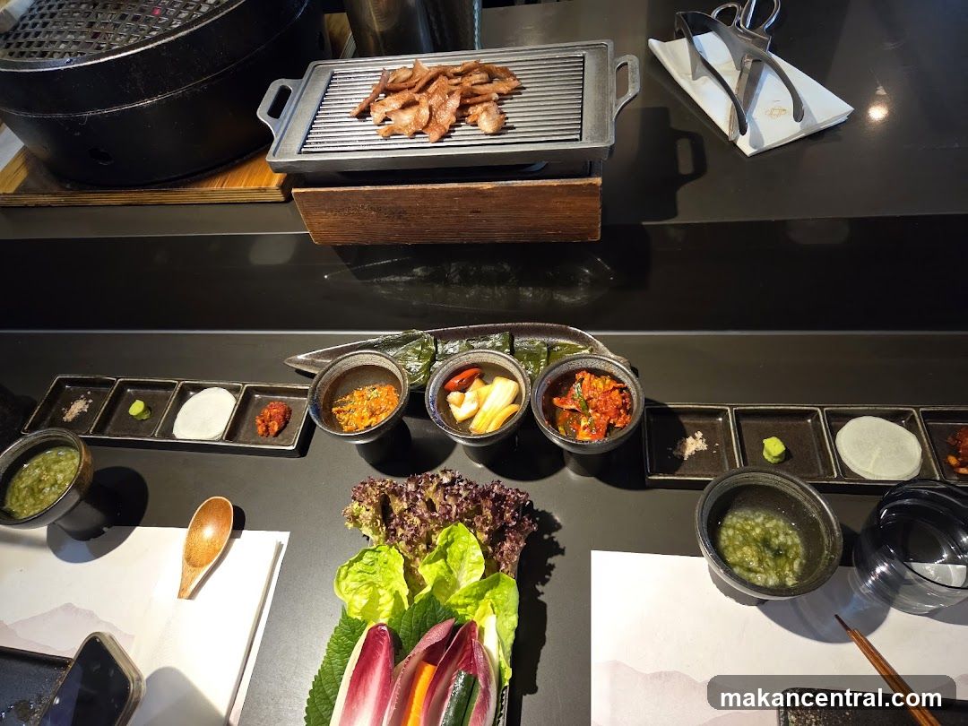 Grill with Meat and Side Dishes