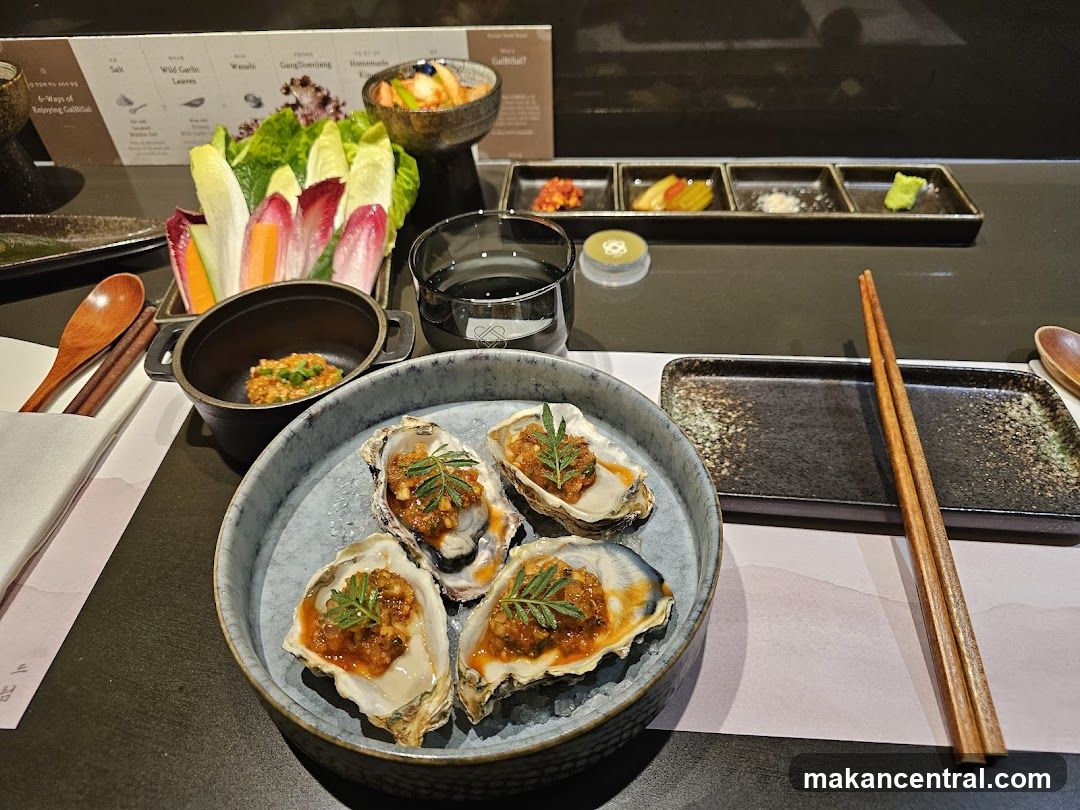 Oysters and Vegetable Platter