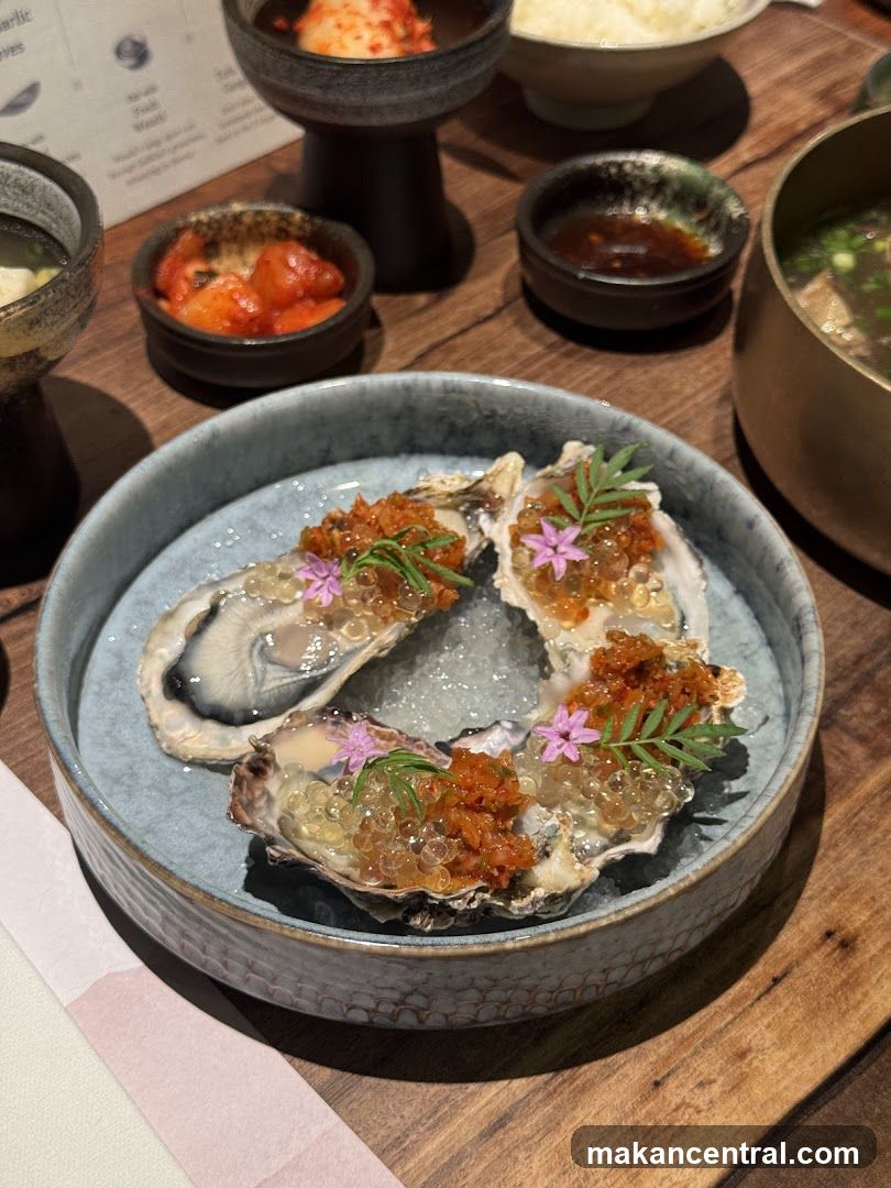 Oysters with Toppings