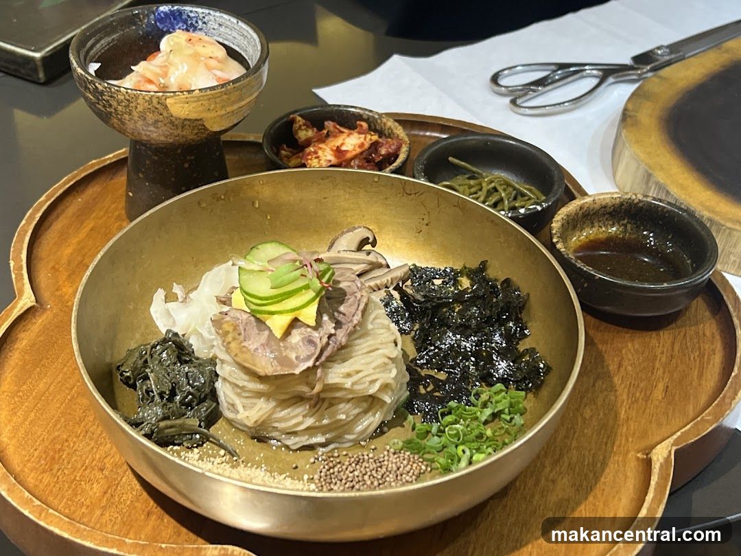 Korean Cold Noodles with Sides