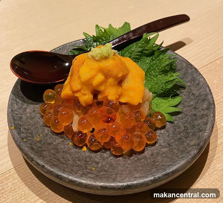 Sea Urchin and Salmon Roe Appetizer