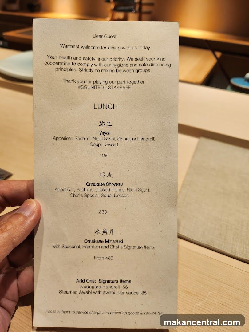 Lunch Menu