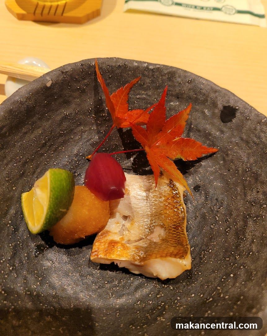 Seared Fish with Garnish