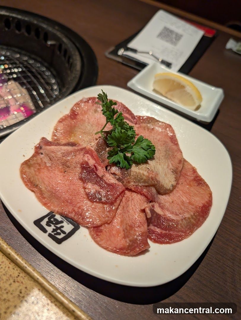Raw Sliced Beef Tongue