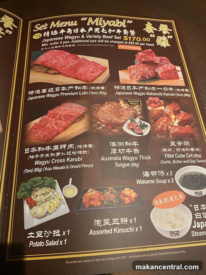 Set Menu "Miyabi"