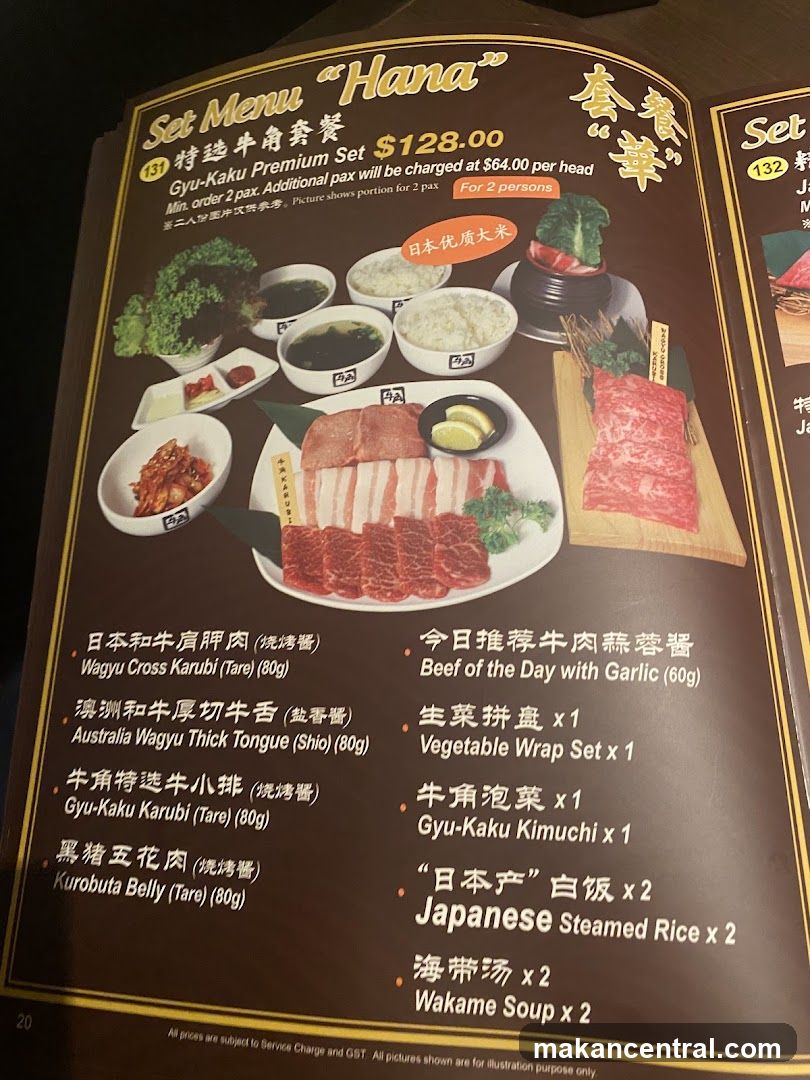Set Menu "Hana"