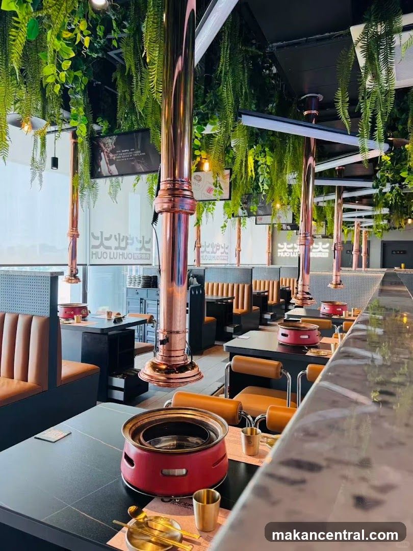 Restaurant Interior with Grills