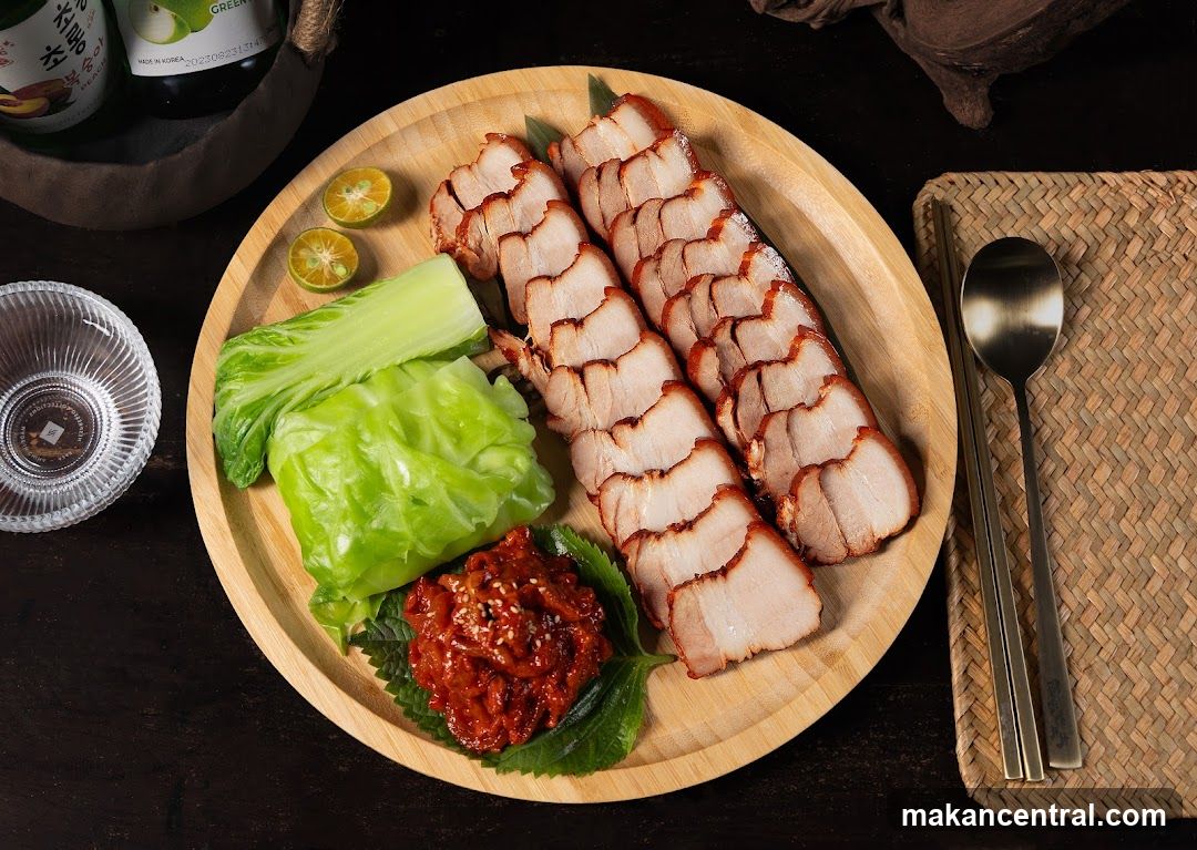 Sliced Pork Belly with Sides