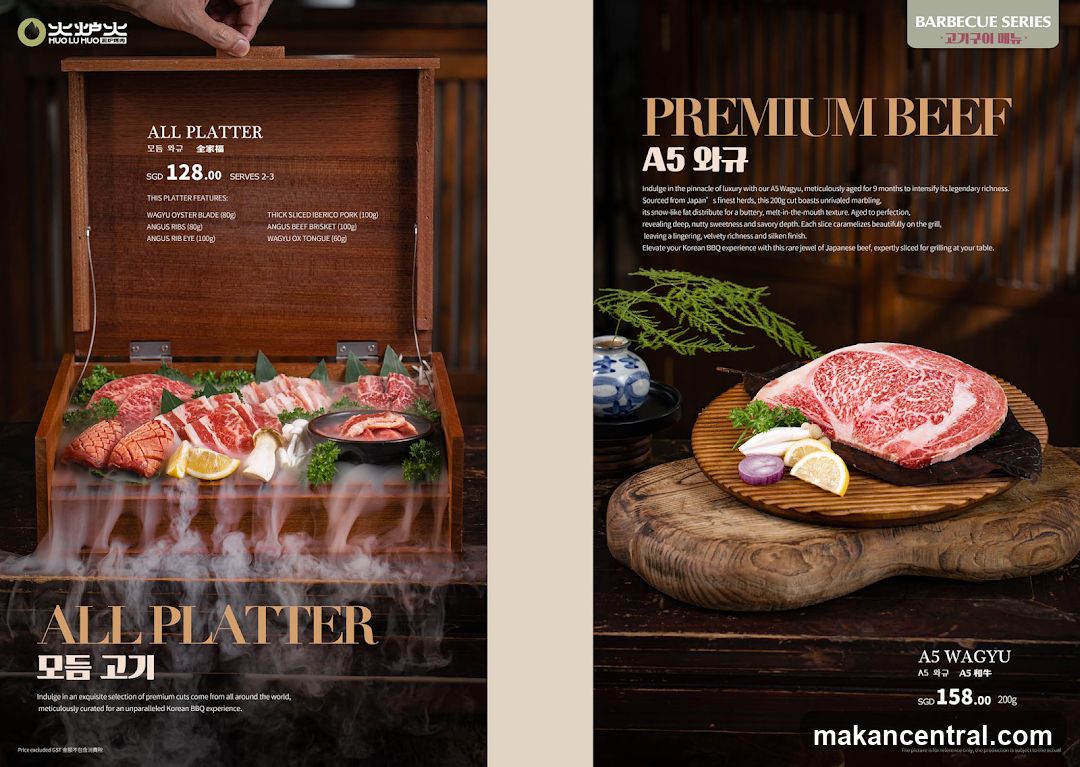 Premium Beef and All Platter Menu