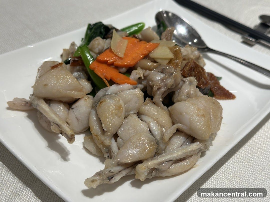 Frog dish with vegetables