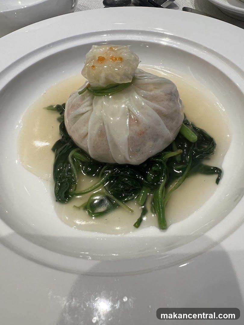 Steamed Dumpling with Spinach