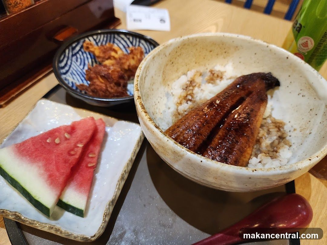 Unagi Donburi with Side Dishes