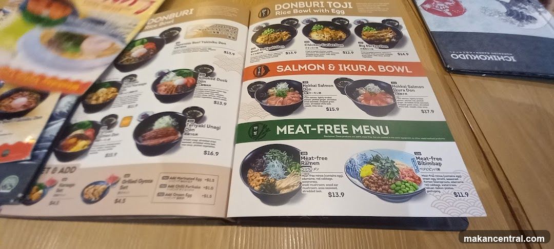 Donburi Menu