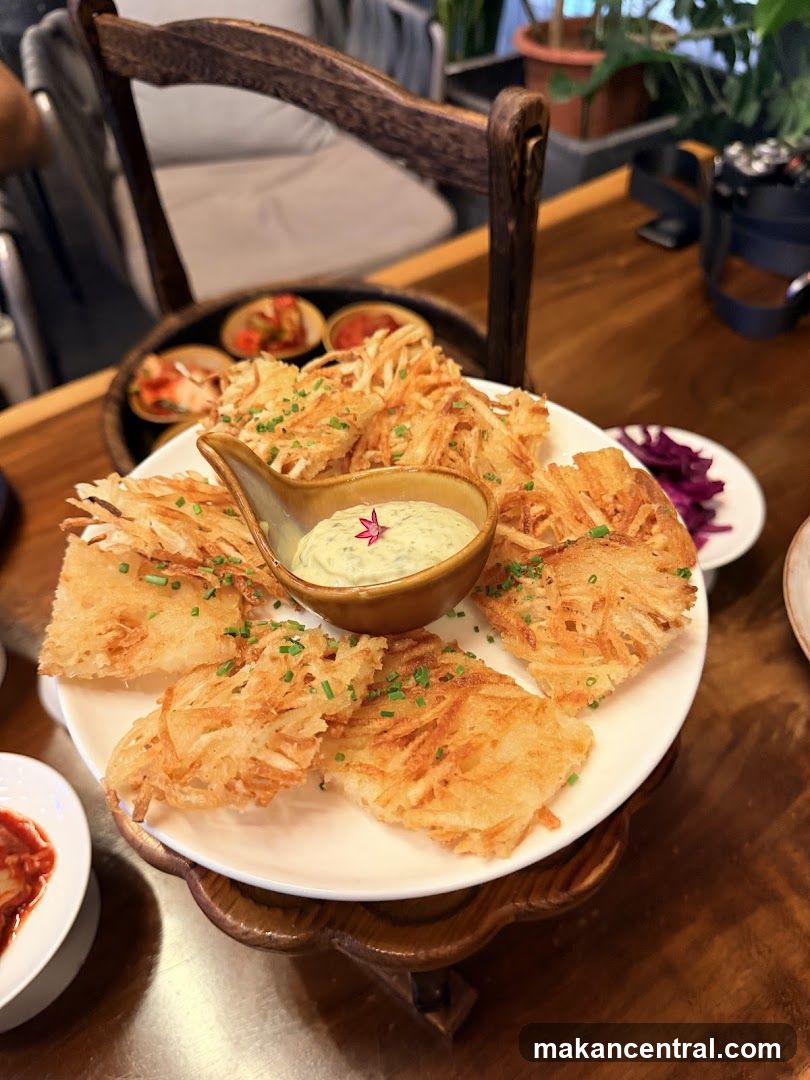 Crispy Potato Pancakes with Dip