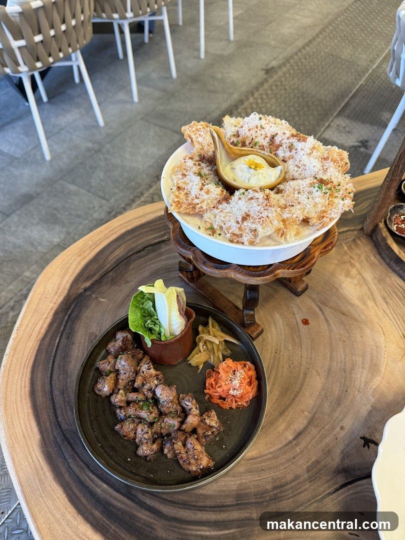 Grilled Meat Platter with Crispy Appetizer