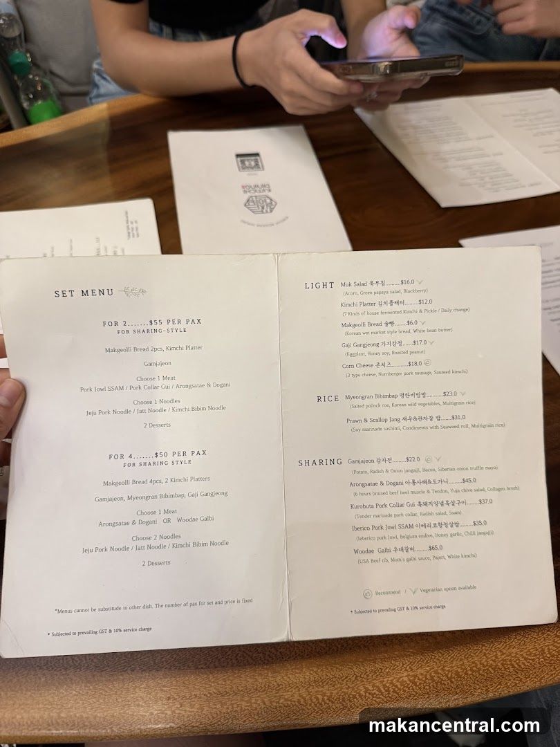 Set Menu