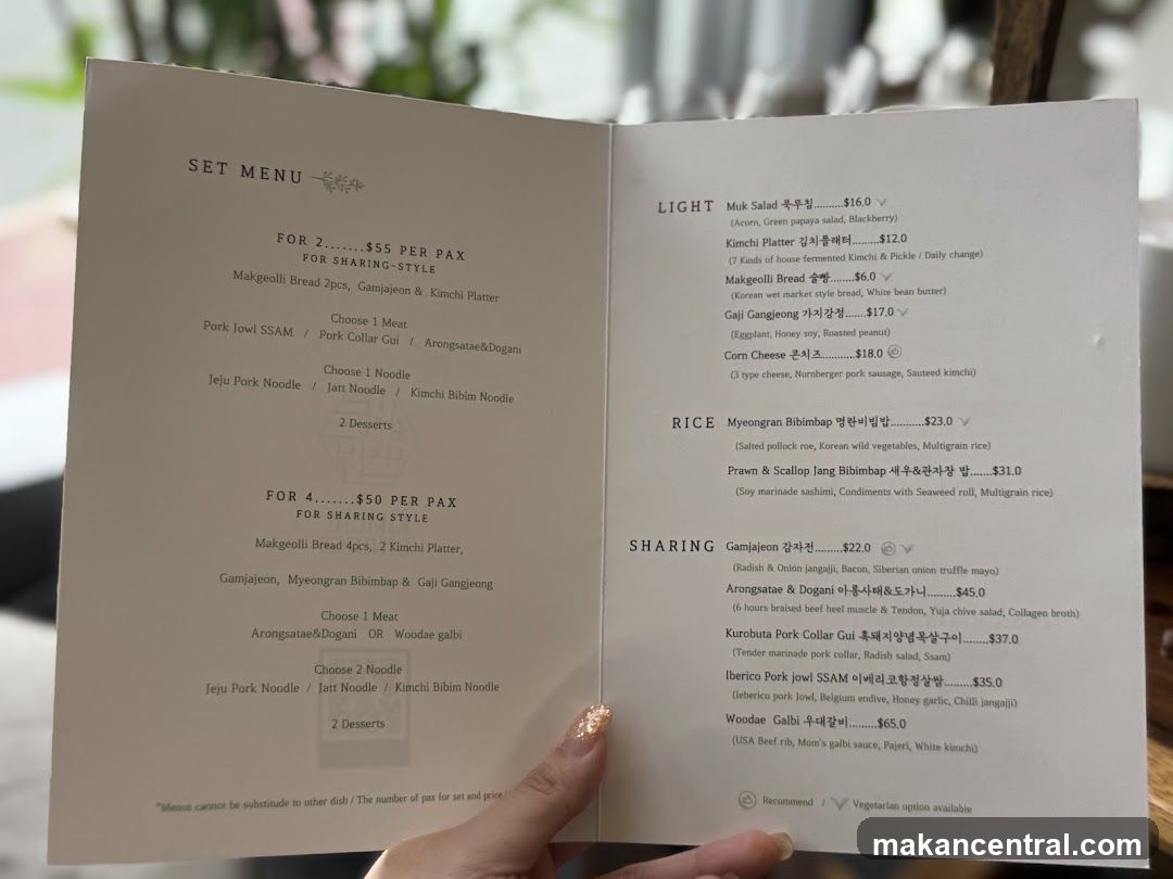 SET MENU