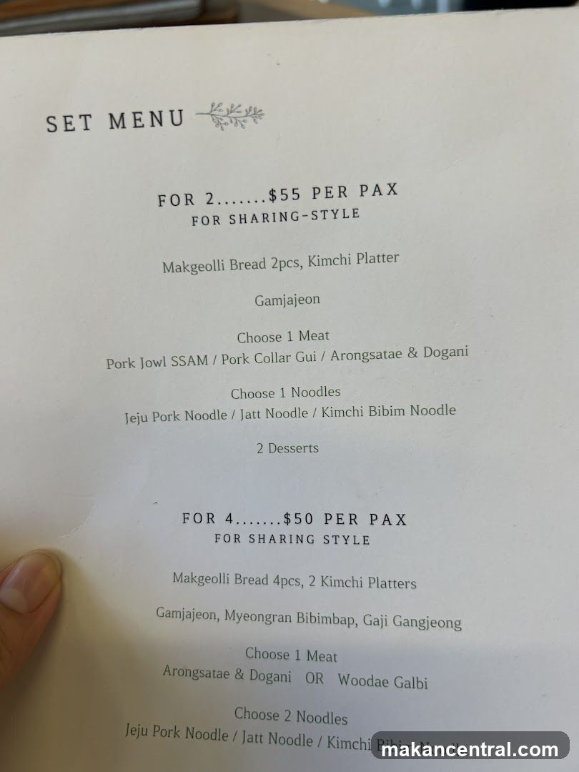 SET MENU