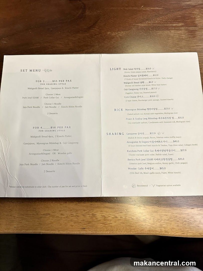 SET MENU