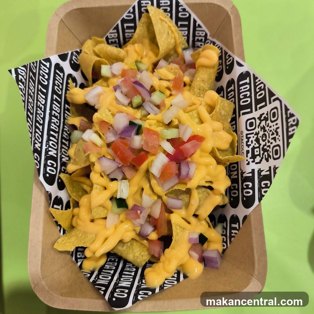 Nachos with Cheese and Toppings