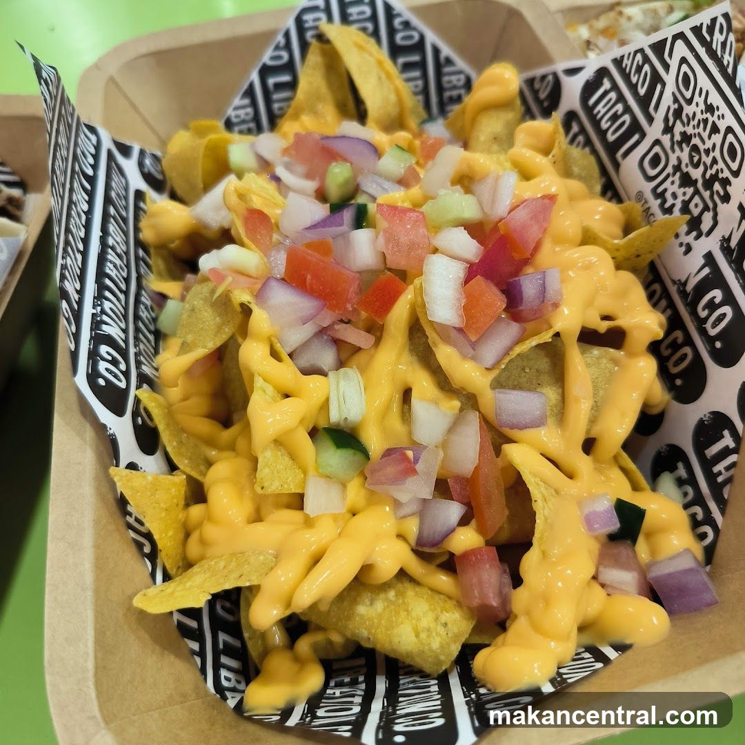 Nachos with Cheese and Toppings
