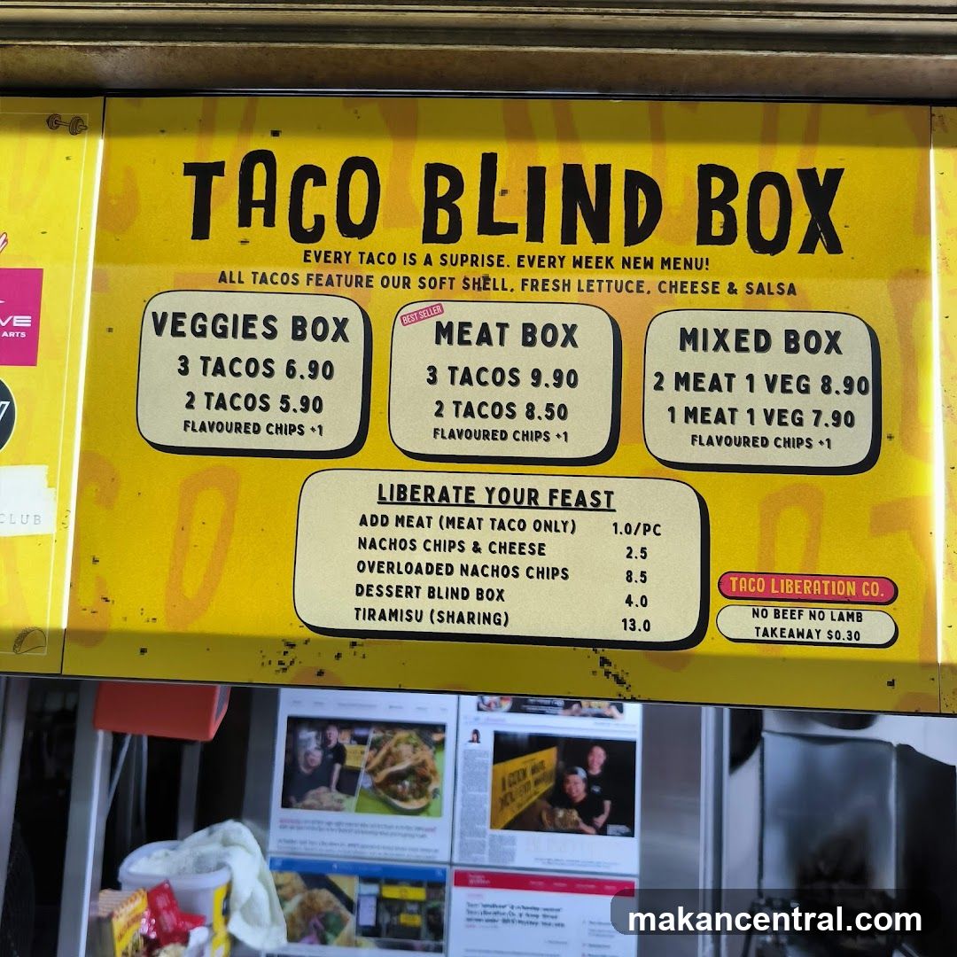 Taco Blind Box Menu