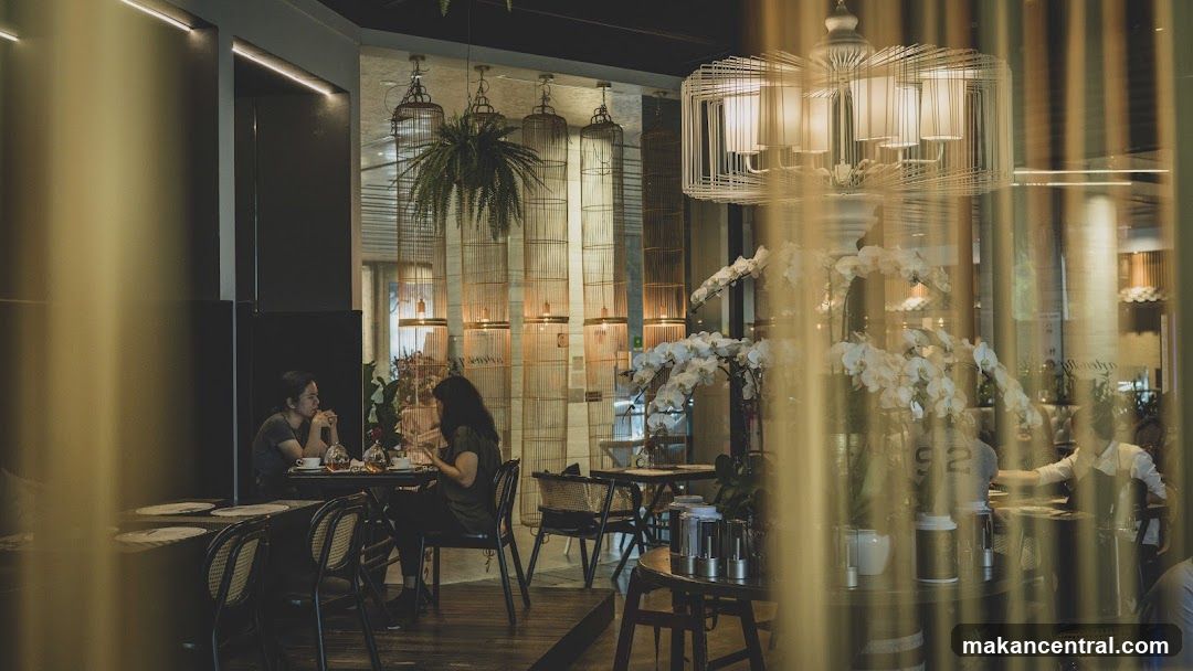 Interior of a cafe with patrons