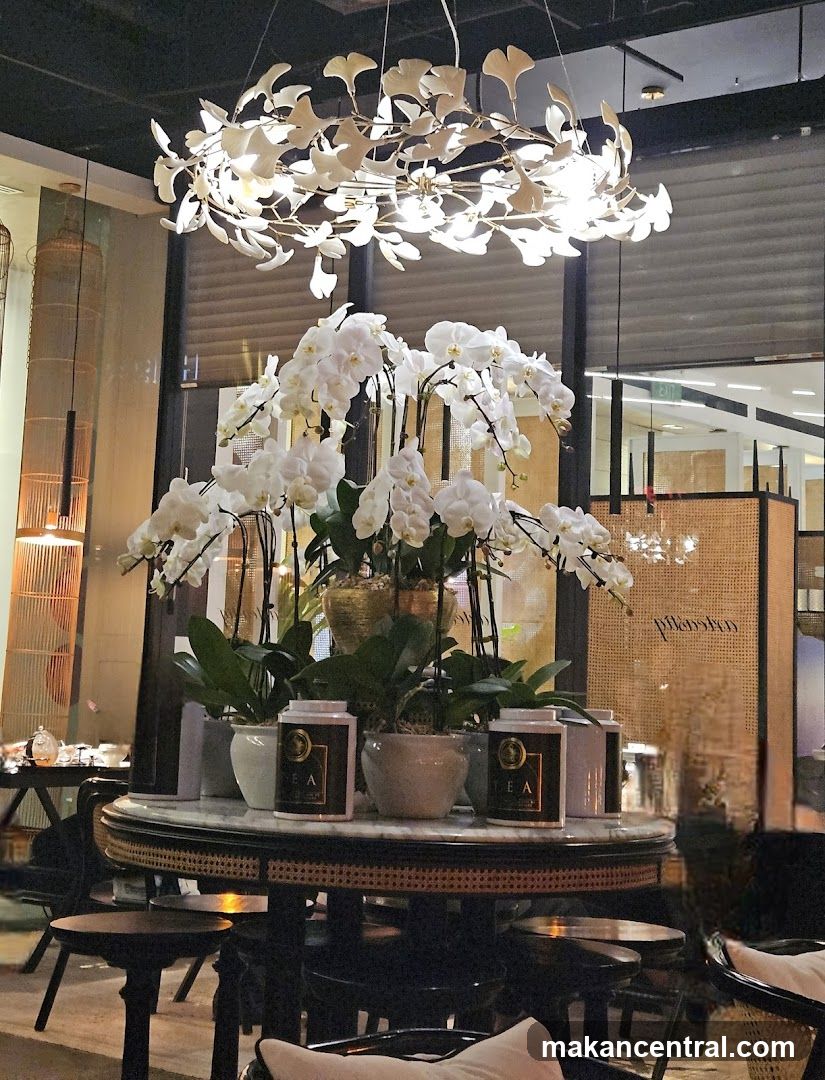 Orchids and Tea Display