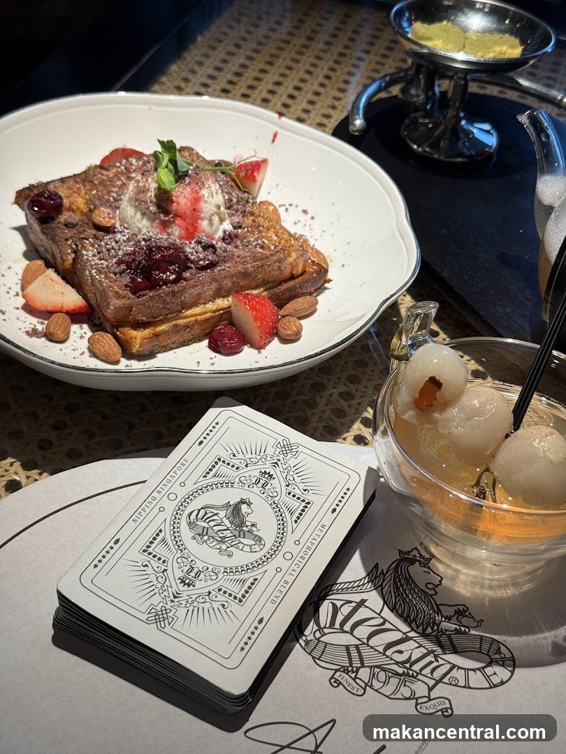 French Toast with Berries and Ice Cream