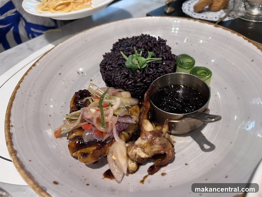 Grilled Squid with Black Rice