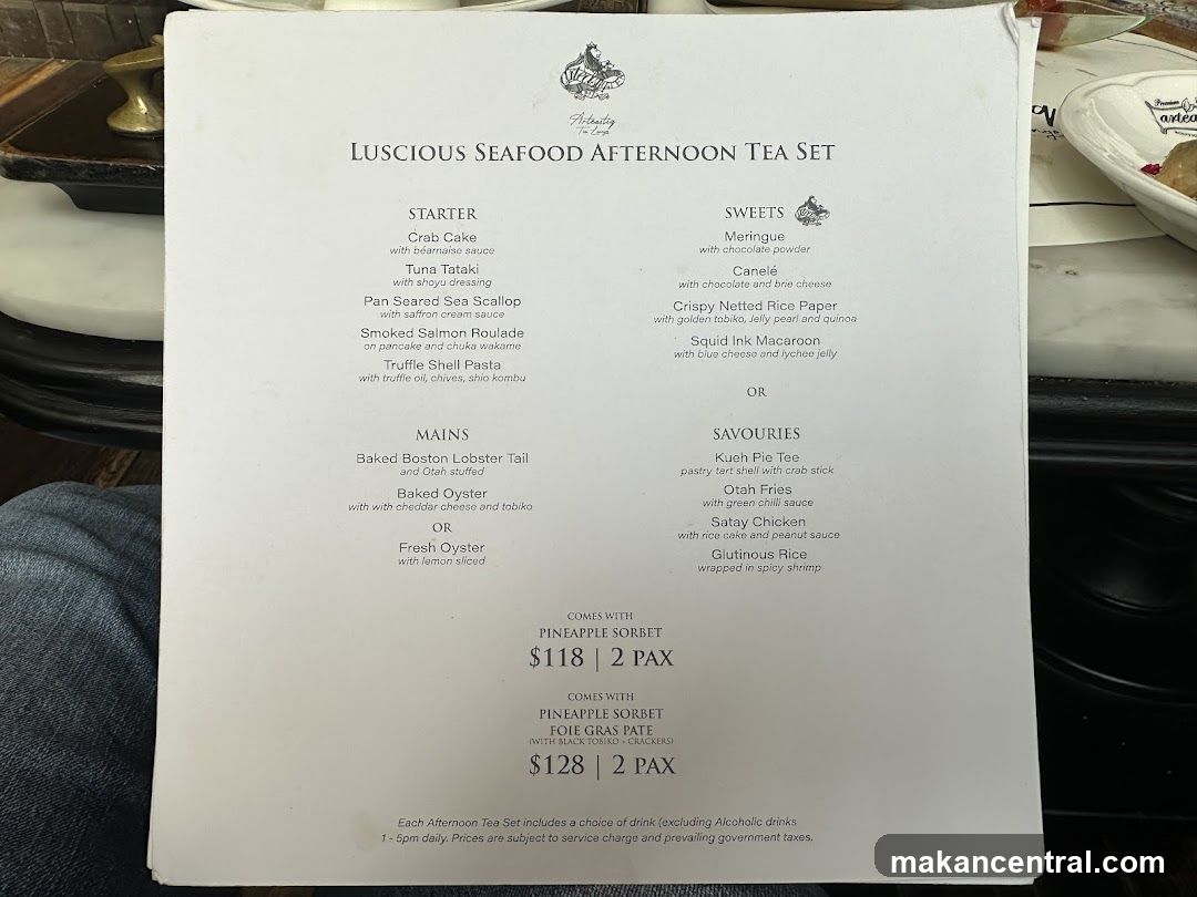 LUSCIOUS SEAFOOD AFTERNOON TEA SET