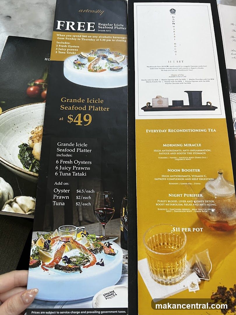 Arteastig Menu