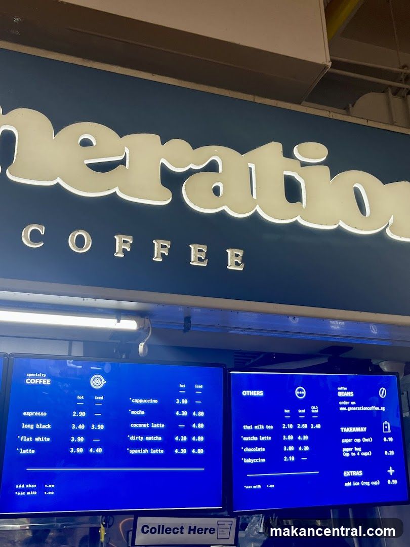 Generation Coffee Menu