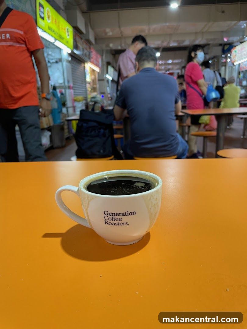Coffee Cup on Orange Table