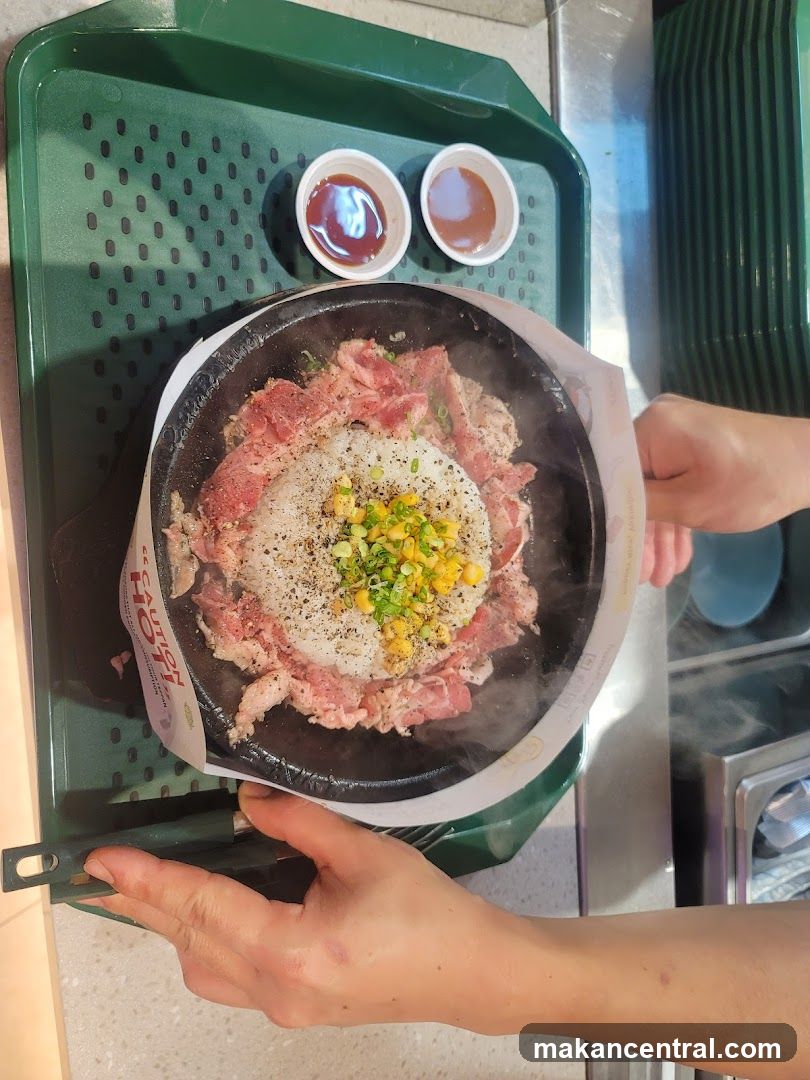 Sizzling Beef and Rice Dish