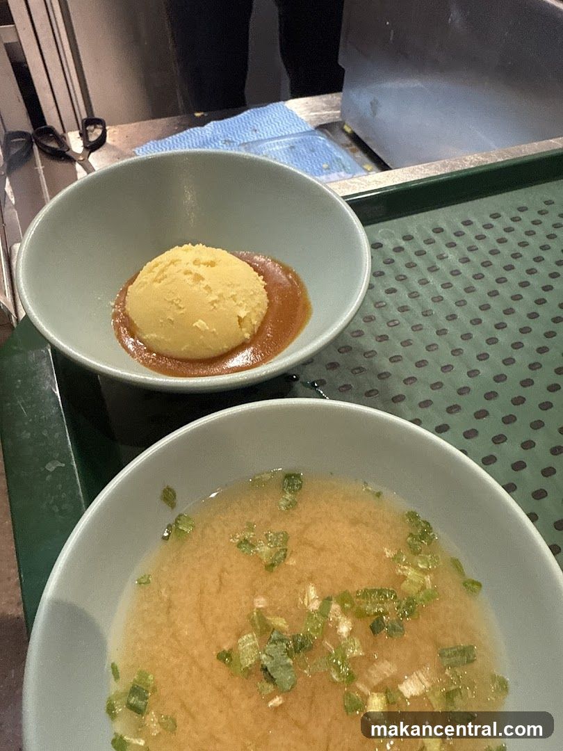 Miso Soup and Dessert