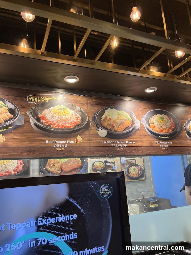 Pepper Kitchen Menu Display