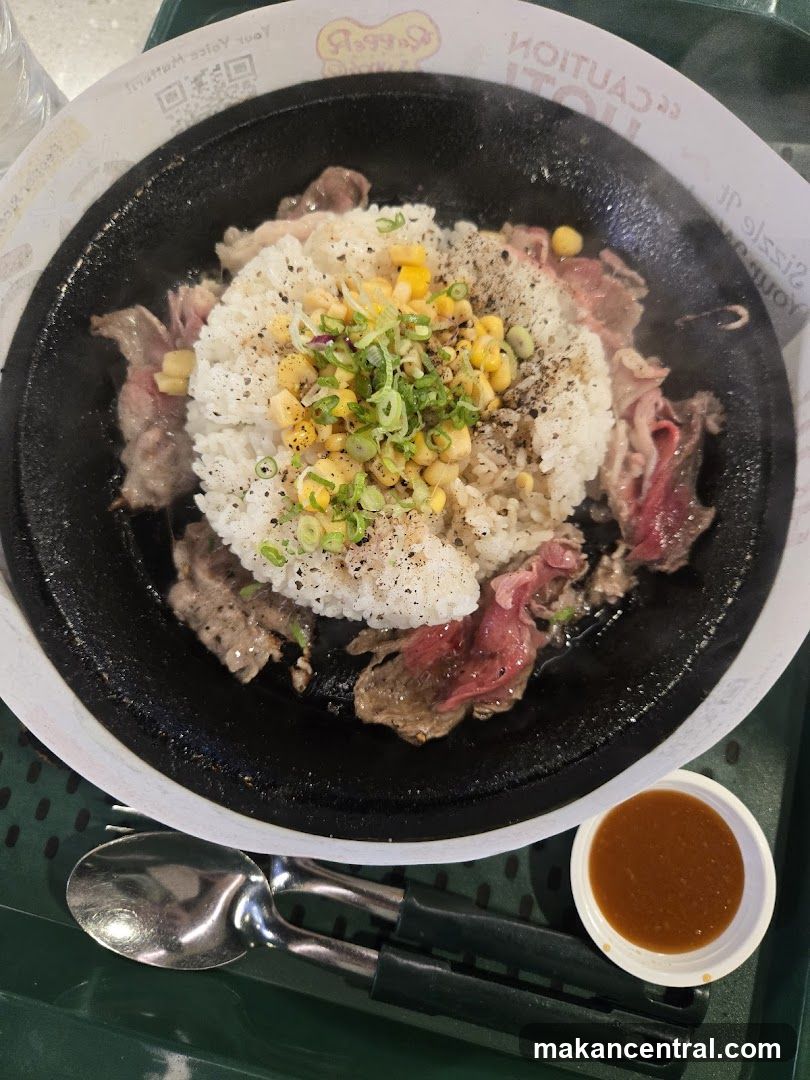 Sizzling Beef and Rice