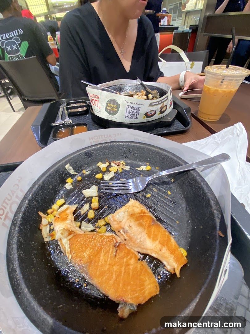Sizzling Salmon and Rice