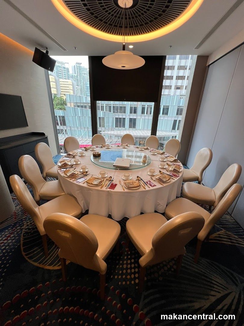 Elegant Dining Room with City View