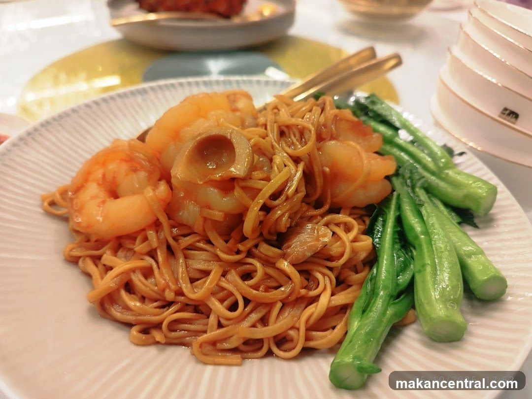 Shrimp and Noodles with Greens